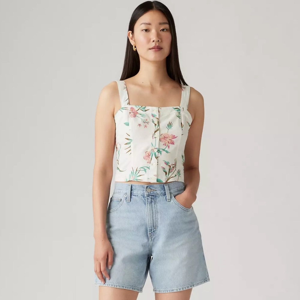 NWT LOTTIE SHORT SLEEVE LINEN TOP